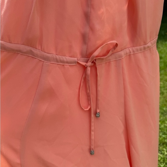Greylin Pink Ruched Tie Front Sundress - Picture 5 of 7